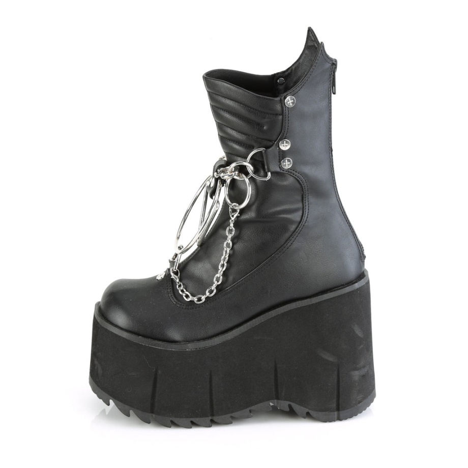 Kera-130 Demonia Ireland Black Vegan Leather