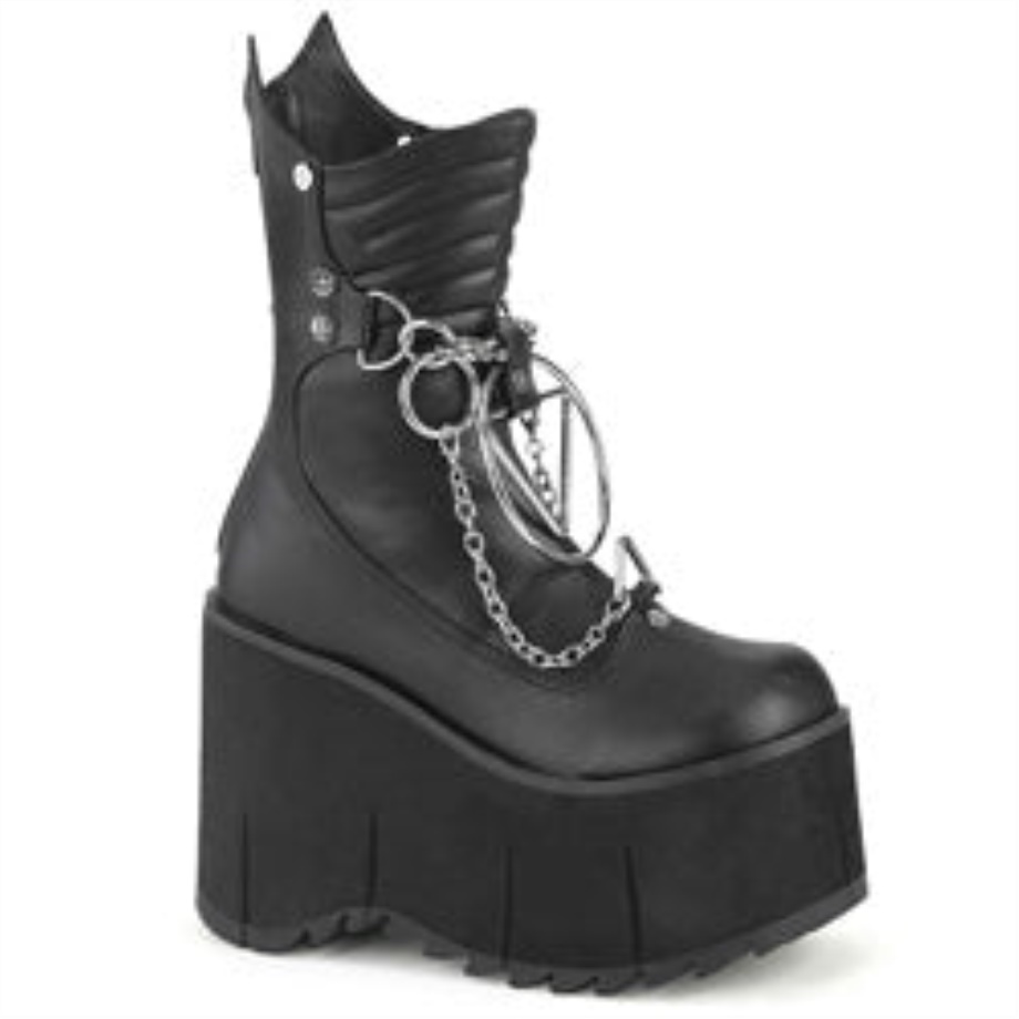 Kera-130 Demonia Ireland Black Vegan Leather