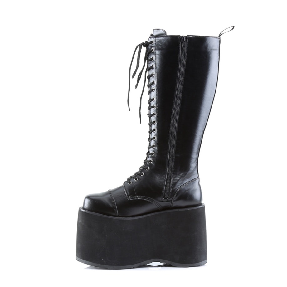 Mega-602 Demonia Ireland Black Faux Leather