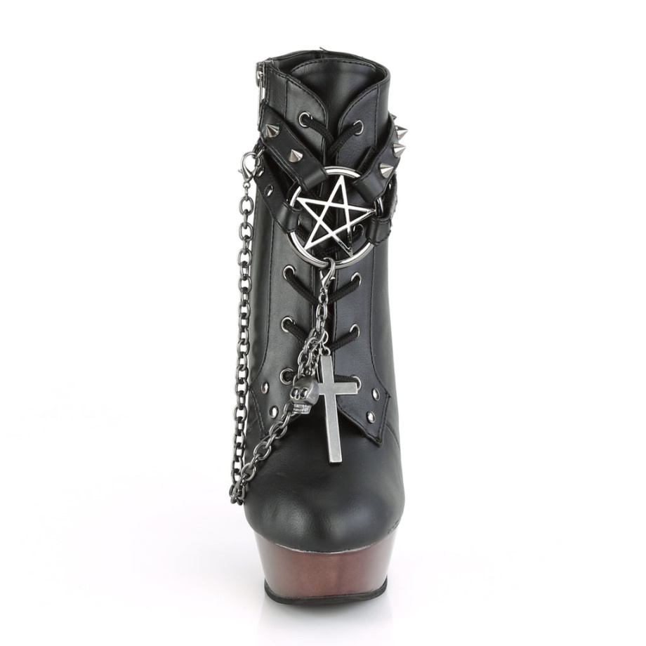 Muerto-1001 Demonia Ireland Black Faux Leather