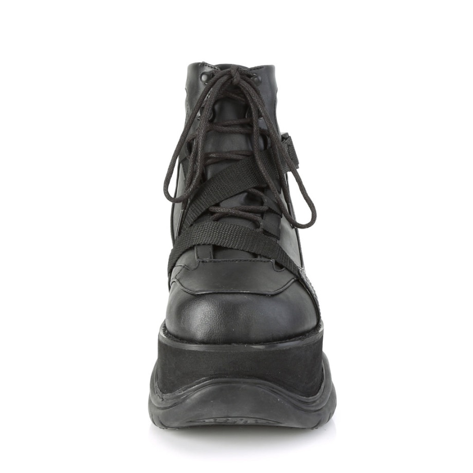 Neptune-181 Black Vegan Leather Demonia Ireland