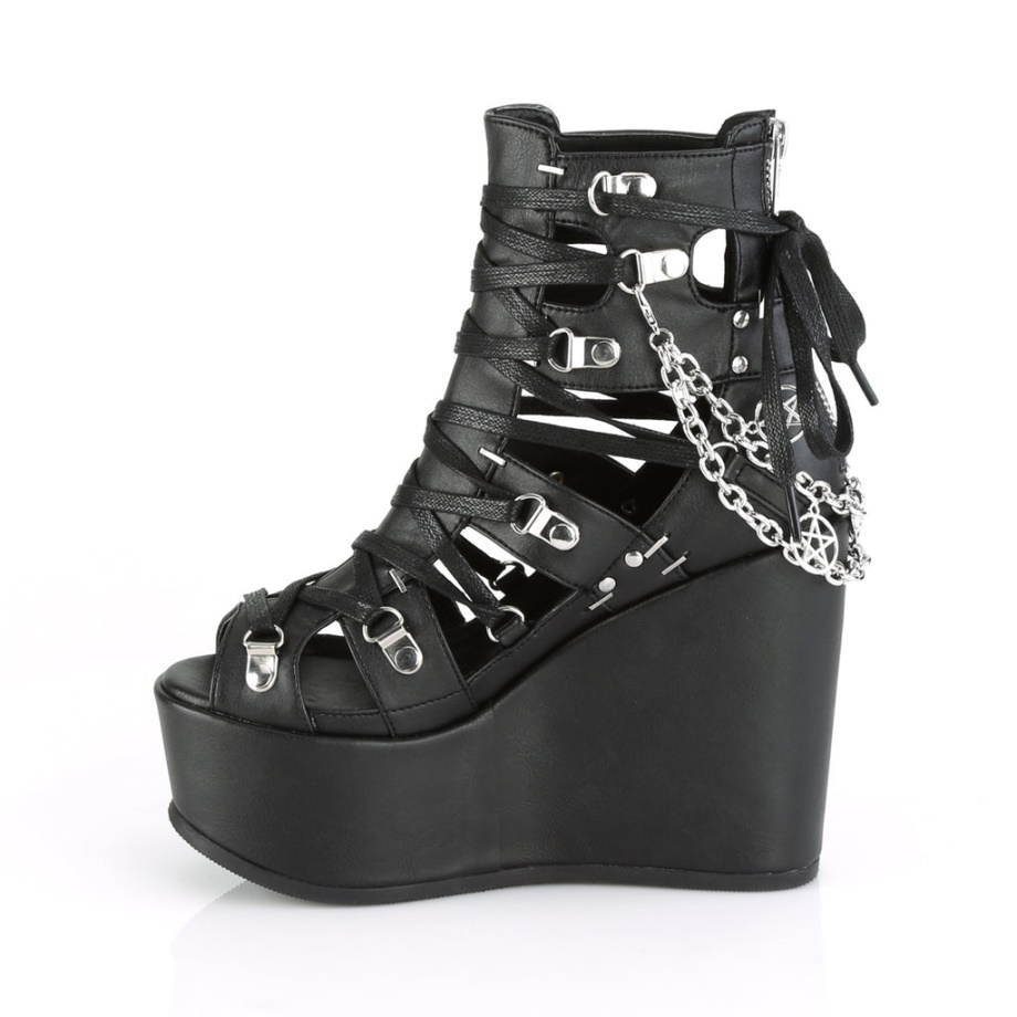 Poison-95 Black Vegan Leather Demonia Ireland