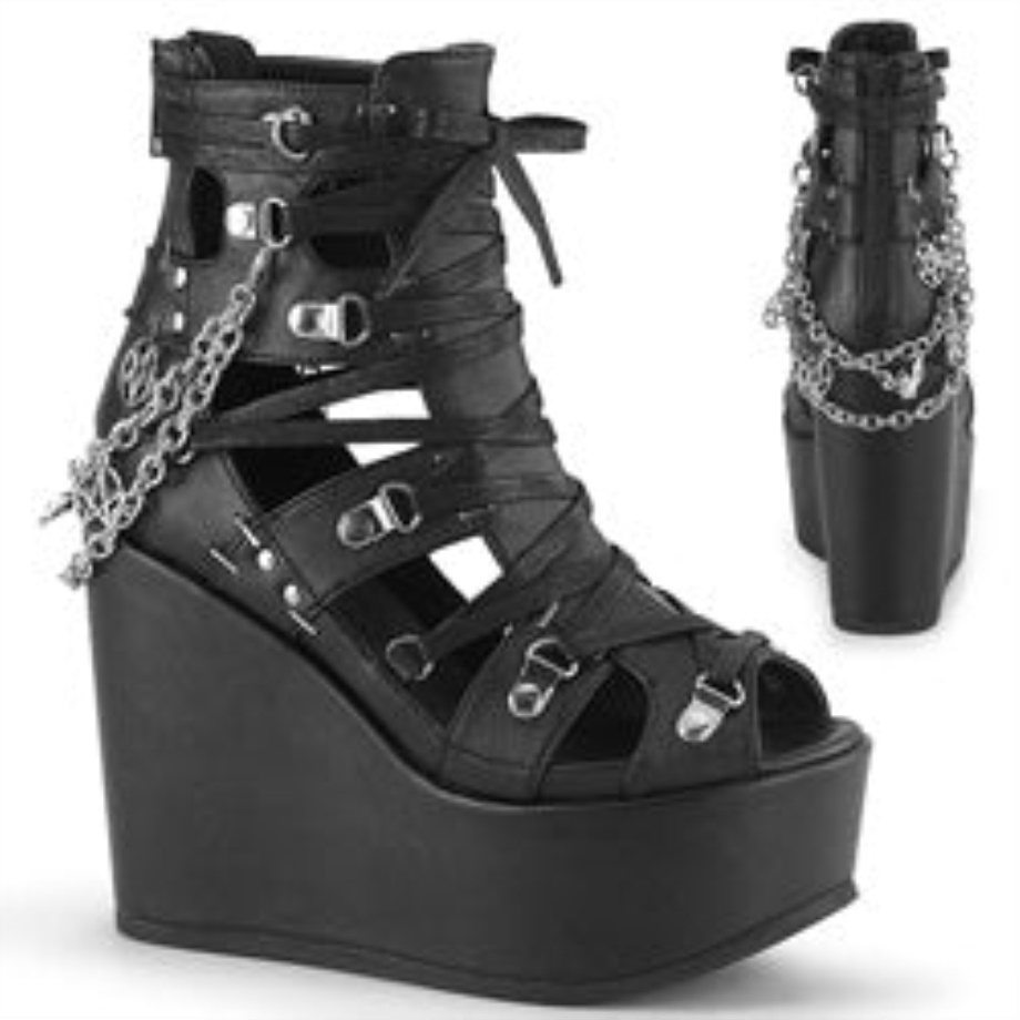 Poison-95 Black Vegan Leather Demonia Ireland
