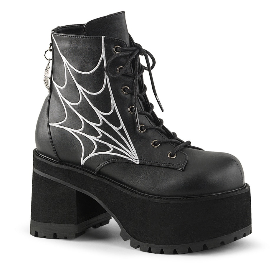 Ranger-105 Demonia Ireland Black Vegan Leather