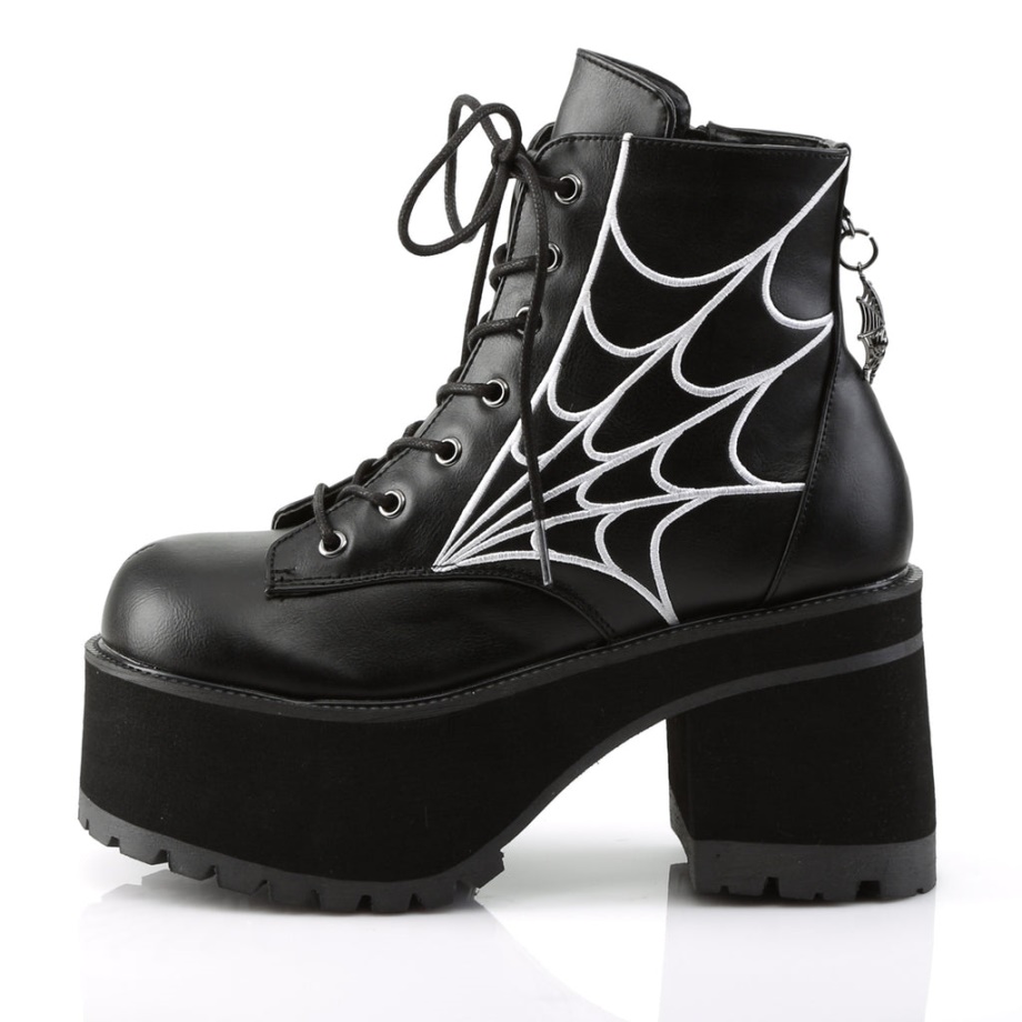 Ranger-105 Demonia Ireland Black Vegan Leather