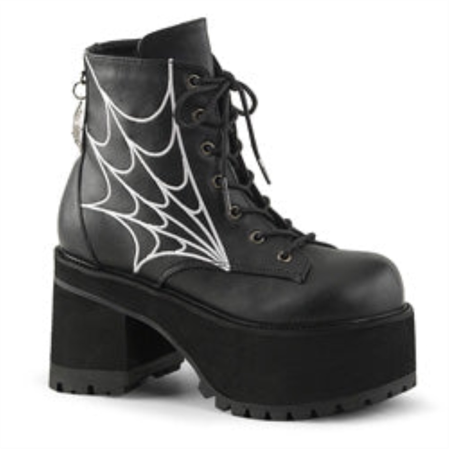 Ranger-105 Demonia Ireland Black Vegan Leather