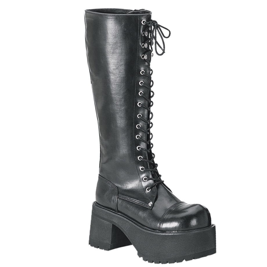 Ranger-302 Black Vegan Leather Demonia Ireland