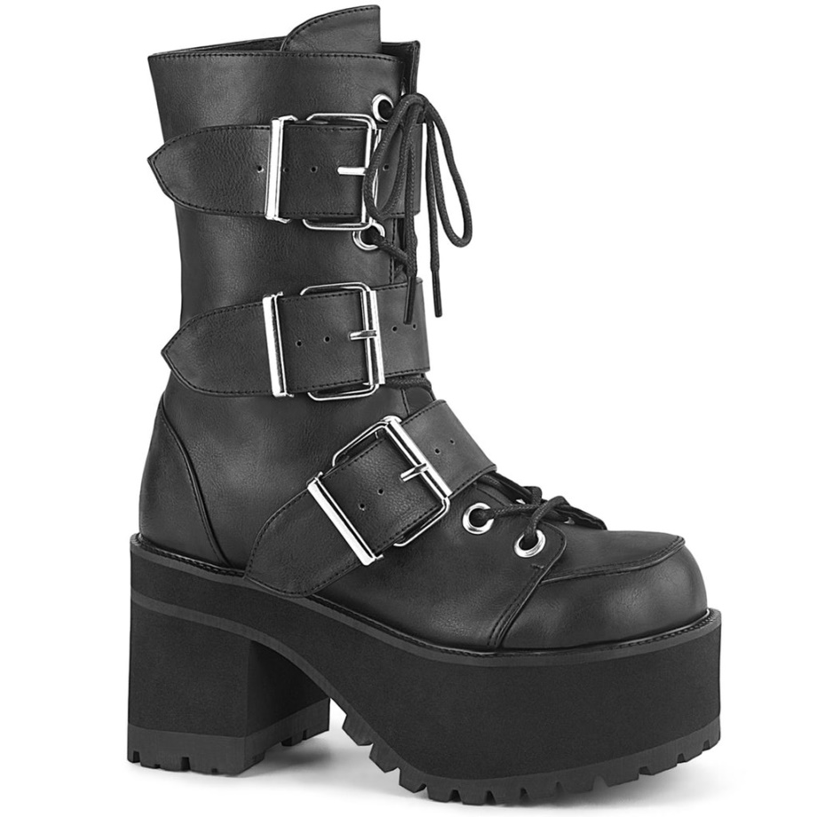 Ranger-308 Black Vegan Leather Demonia Ireland