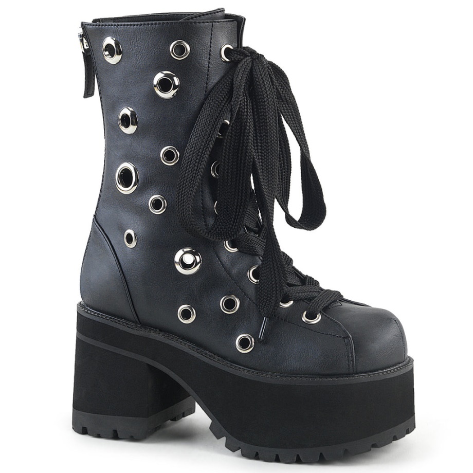 Ranger-310 Demonia Ireland Black Vegan Leather