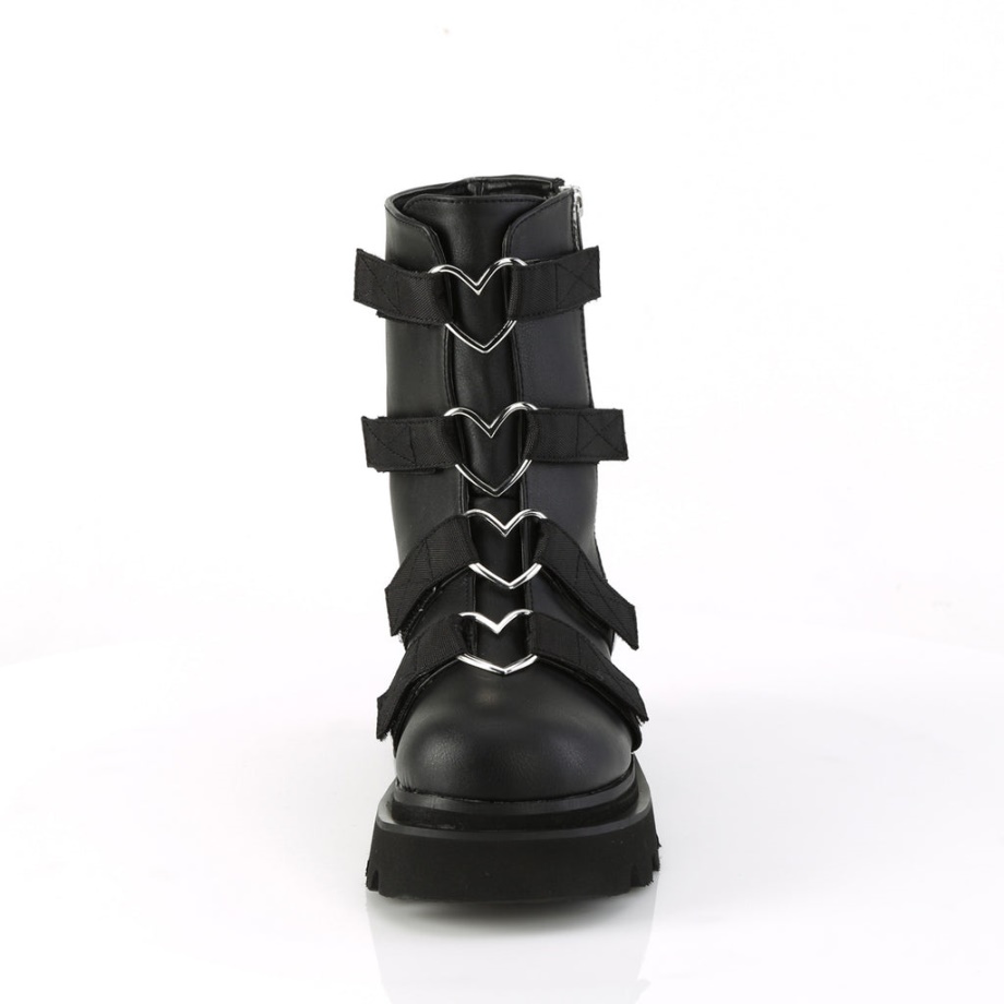 Renegade-50 Black Vegan Leather-Nylon Demonia Ireland