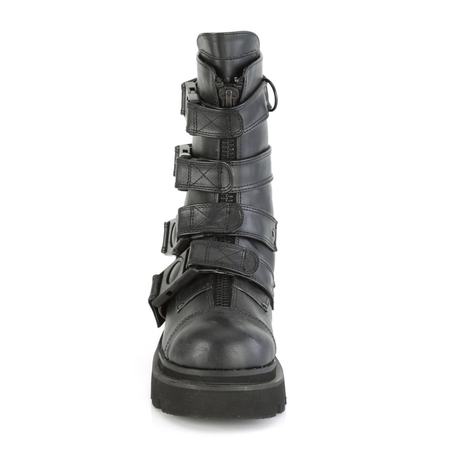 Renegade-55 Demonia Ireland Black Vegan Leather