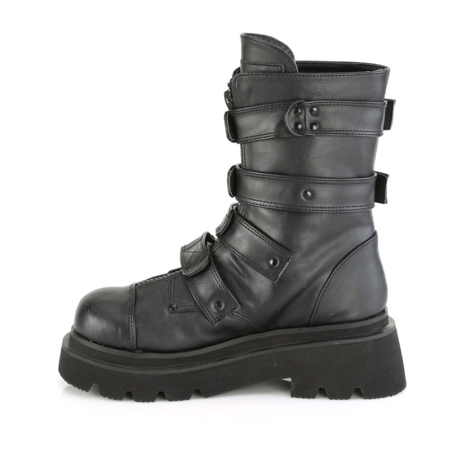 Renegade-55 Demonia Ireland Black Vegan Leather