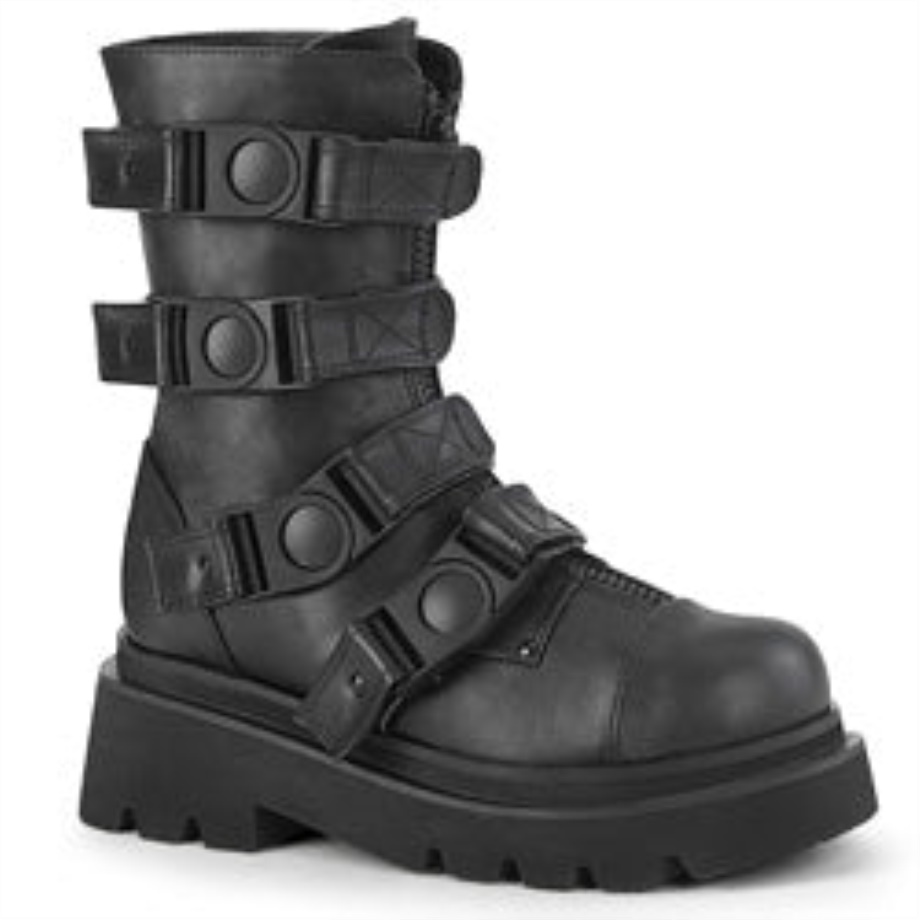 Renegade-55 Demonia Ireland Black Vegan Leather