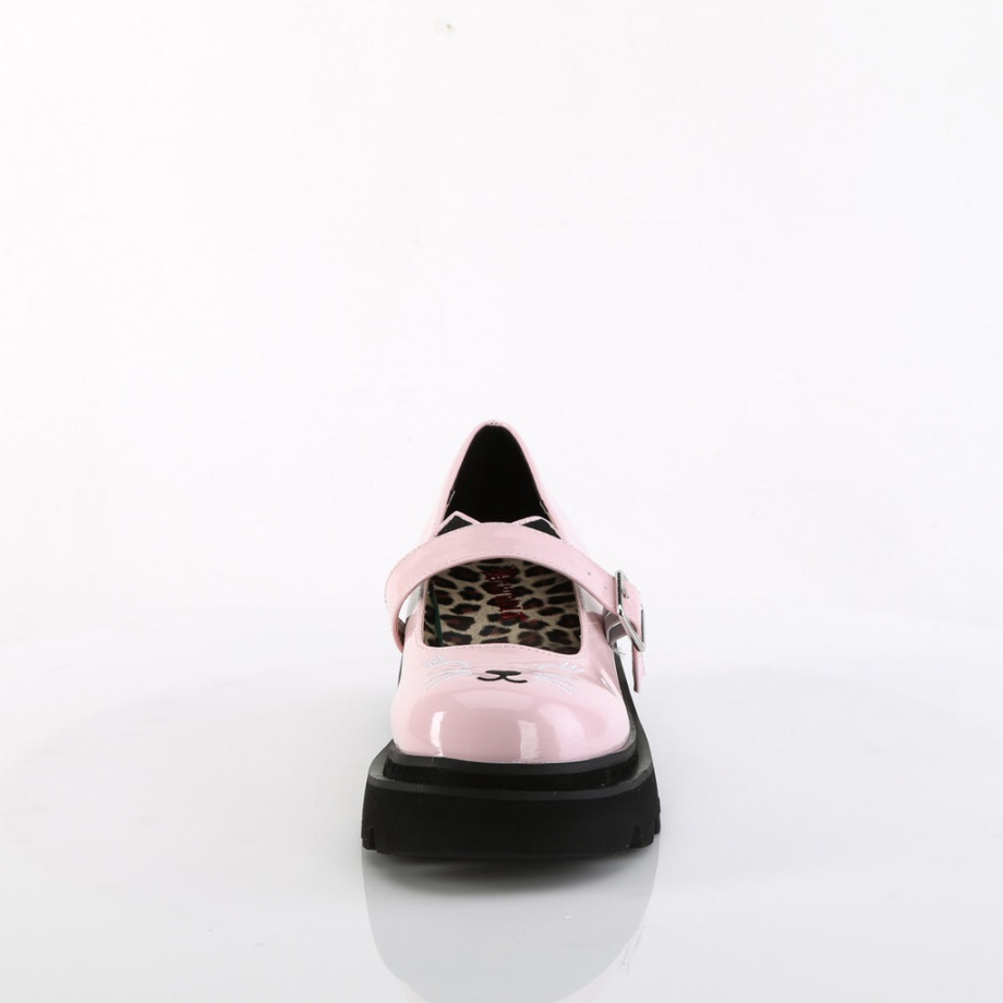 Renegade-56 Baby Pink Patent Demonia Ireland