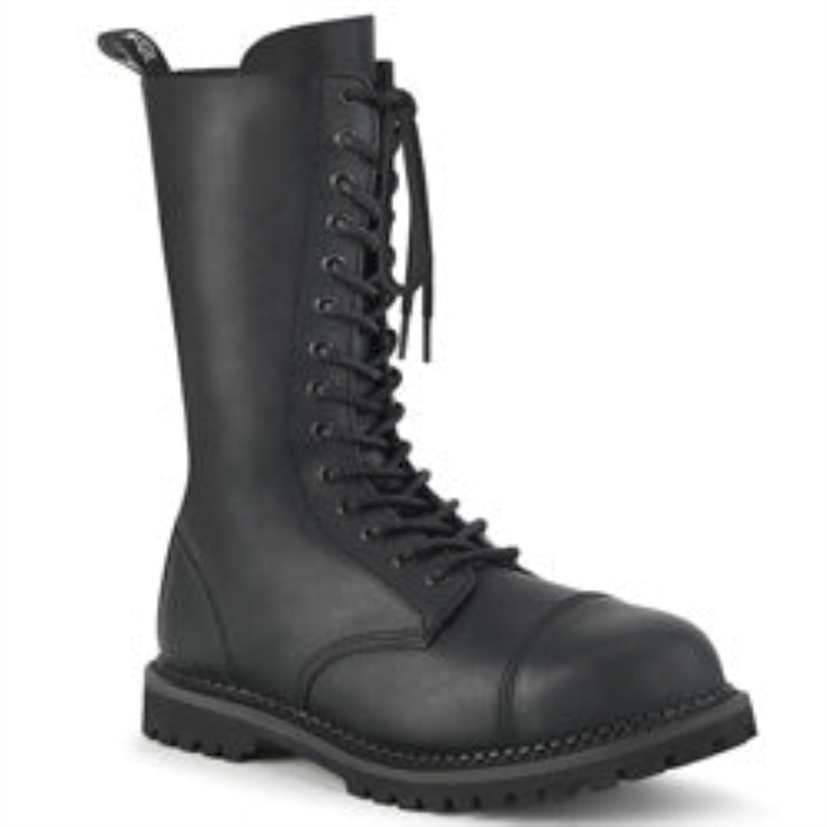 Riot-14 Black Vegan Leather Demonia Ireland