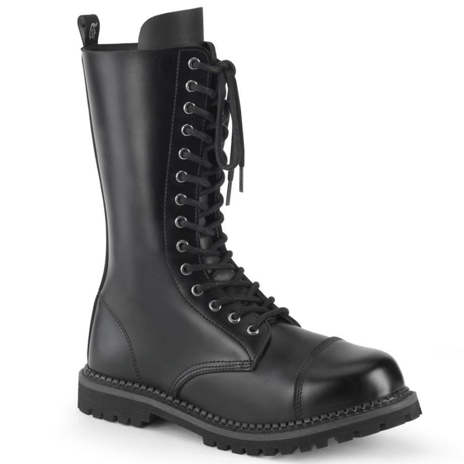 Riot-14 Demonia Ireland Black Leather
