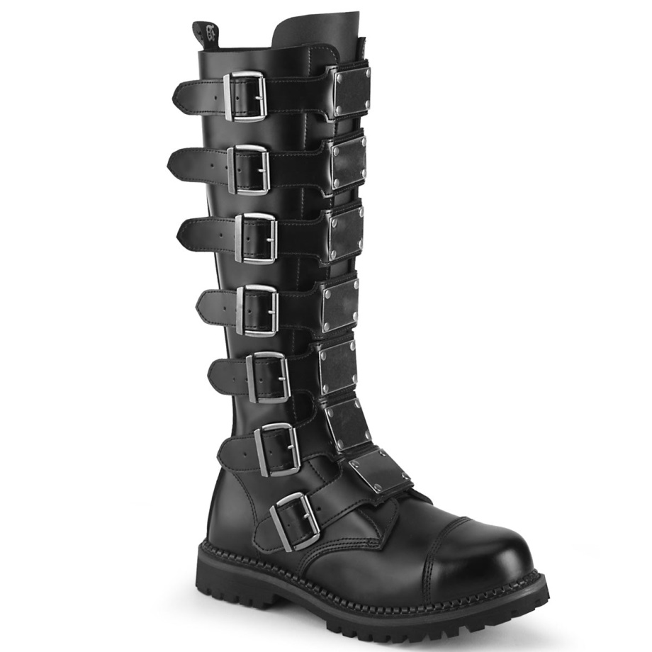 Riot-21Mp Demonia Ireland Black Leather