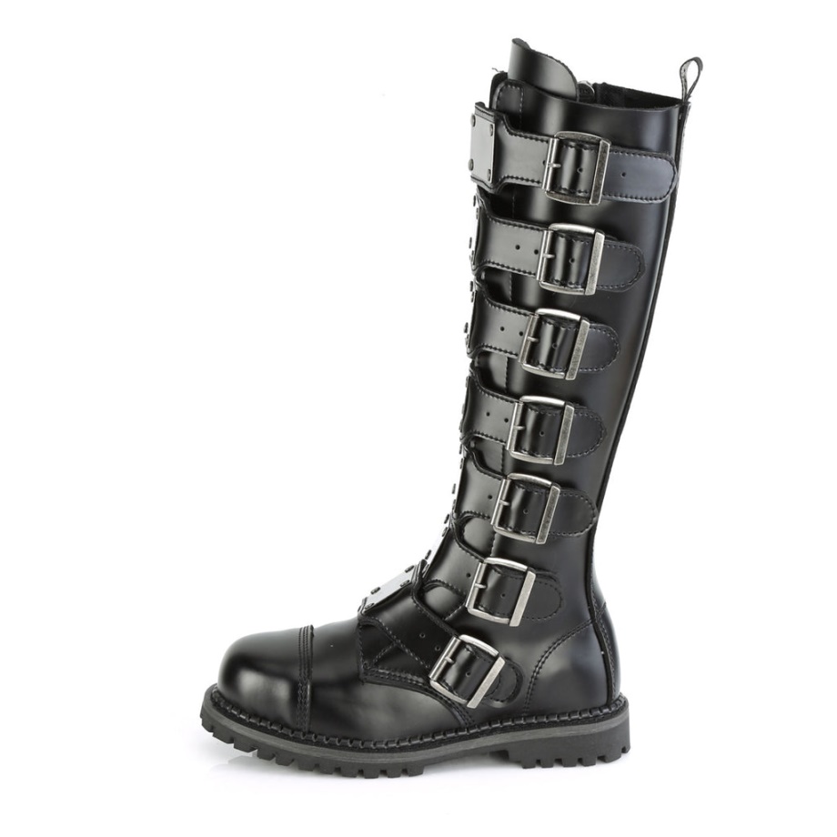 Riot-21Mp Demonia Ireland Black Leather