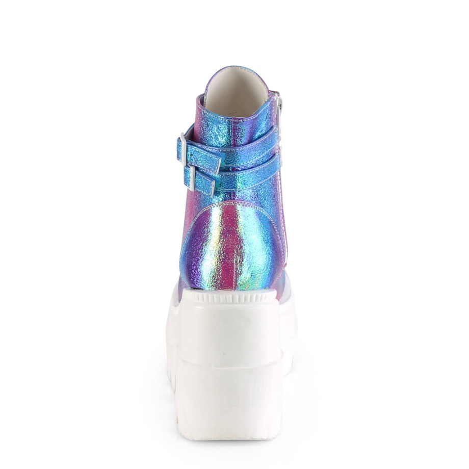 Shaker-52 Demonia Ireland Purple Multi Iridescent Vegan Leather