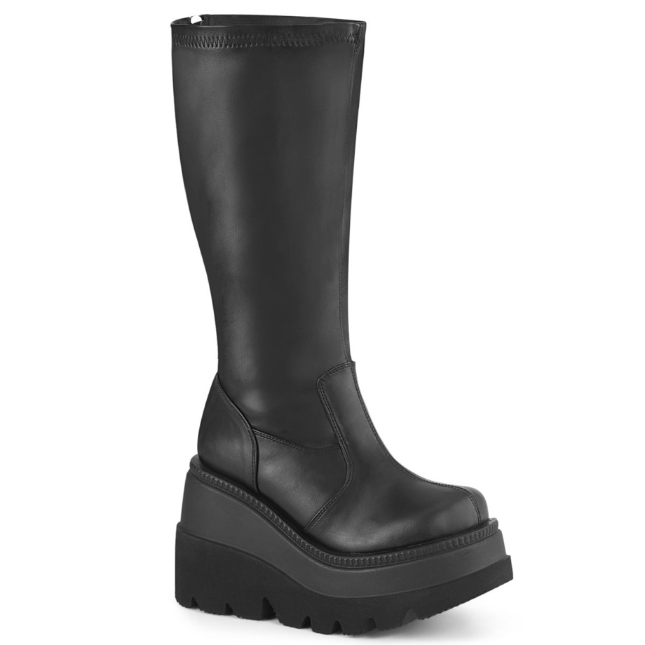 Shaker-65Wc Black Stretch Vegan Leather Demonia Ireland
