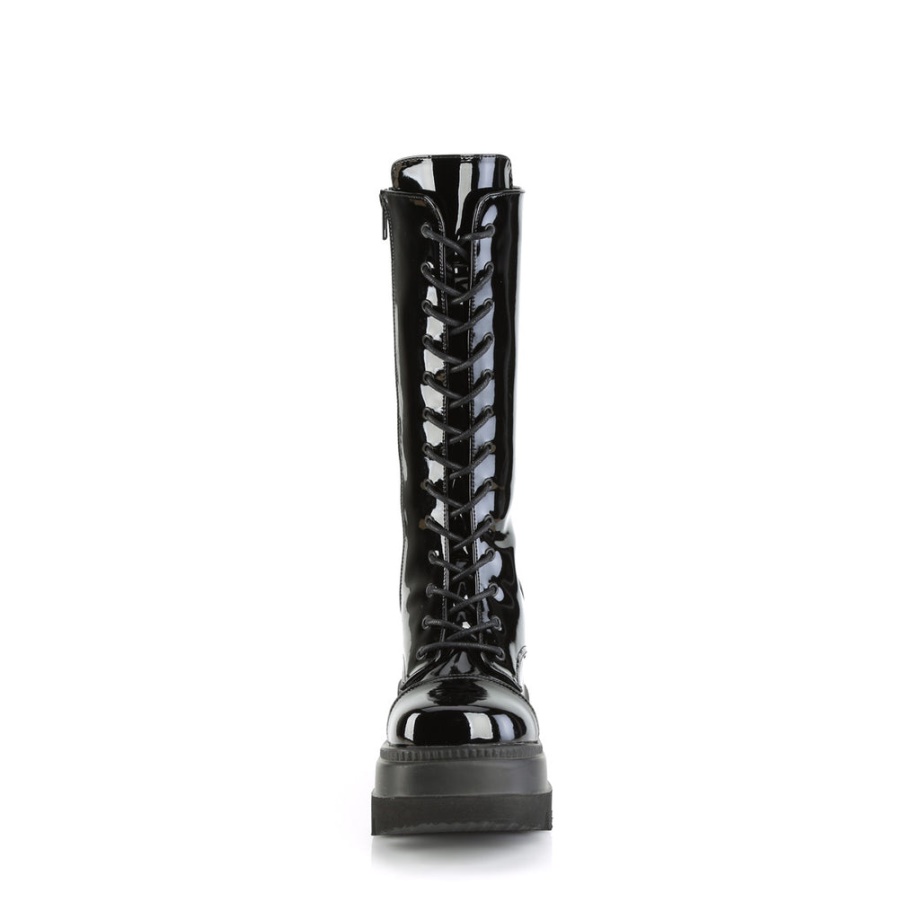 Shaker-72 Black Patent Demonia Ireland