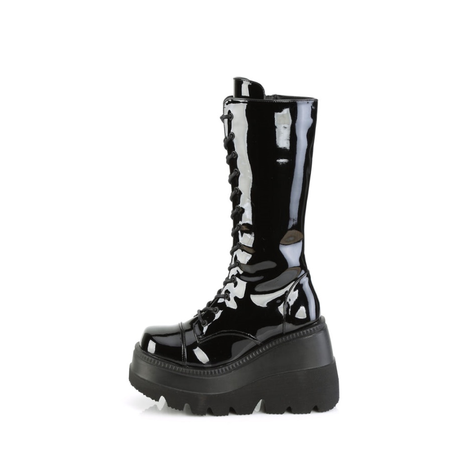 Shaker-72 Black Patent Demonia Ireland
