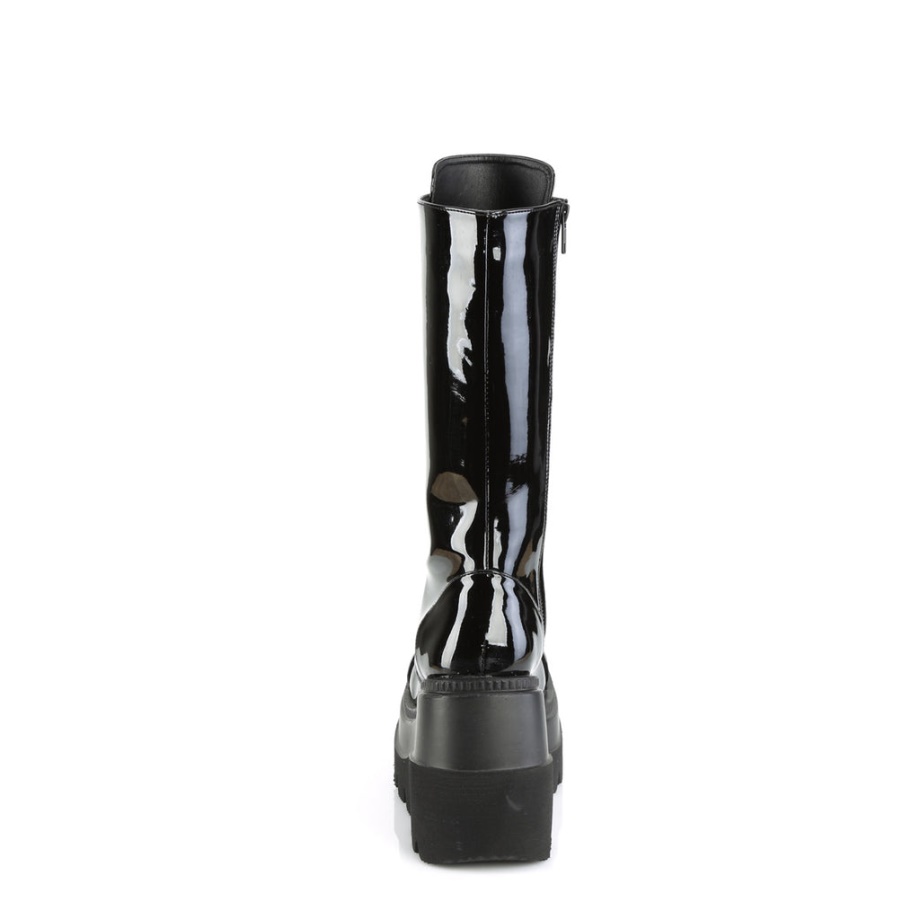 Shaker-72 Black Patent Demonia Ireland