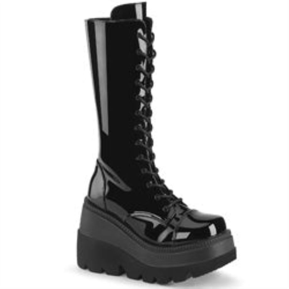 Shaker-72 Black Patent Demonia Ireland