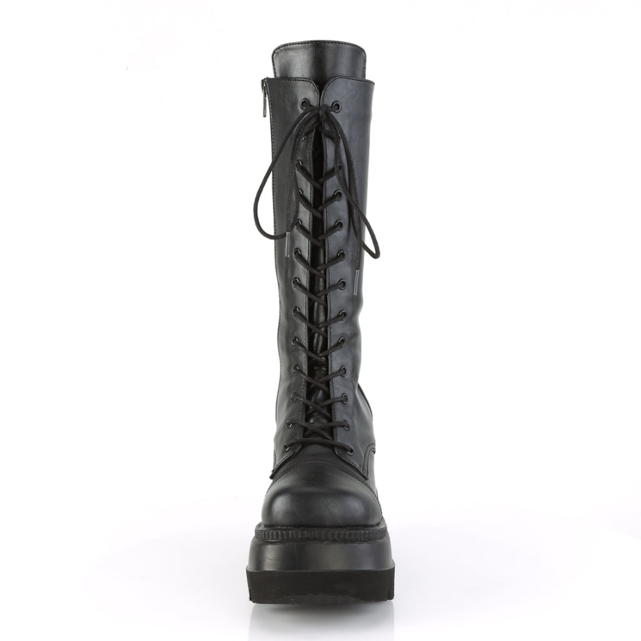Shaker-72 Demonia Ireland Black Vegan Leather