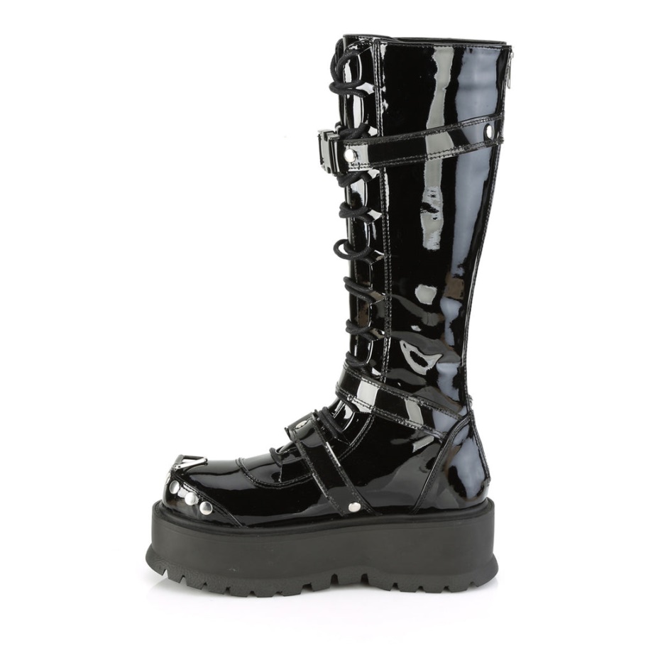 Slacker-260 Demonia Ireland Black Patent
