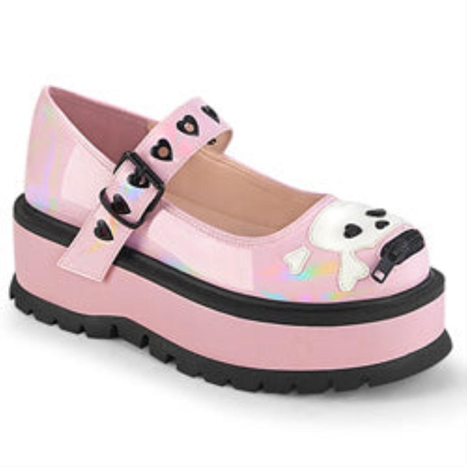 Slacker-27 Baby Pink Hologram Demonia Ireland