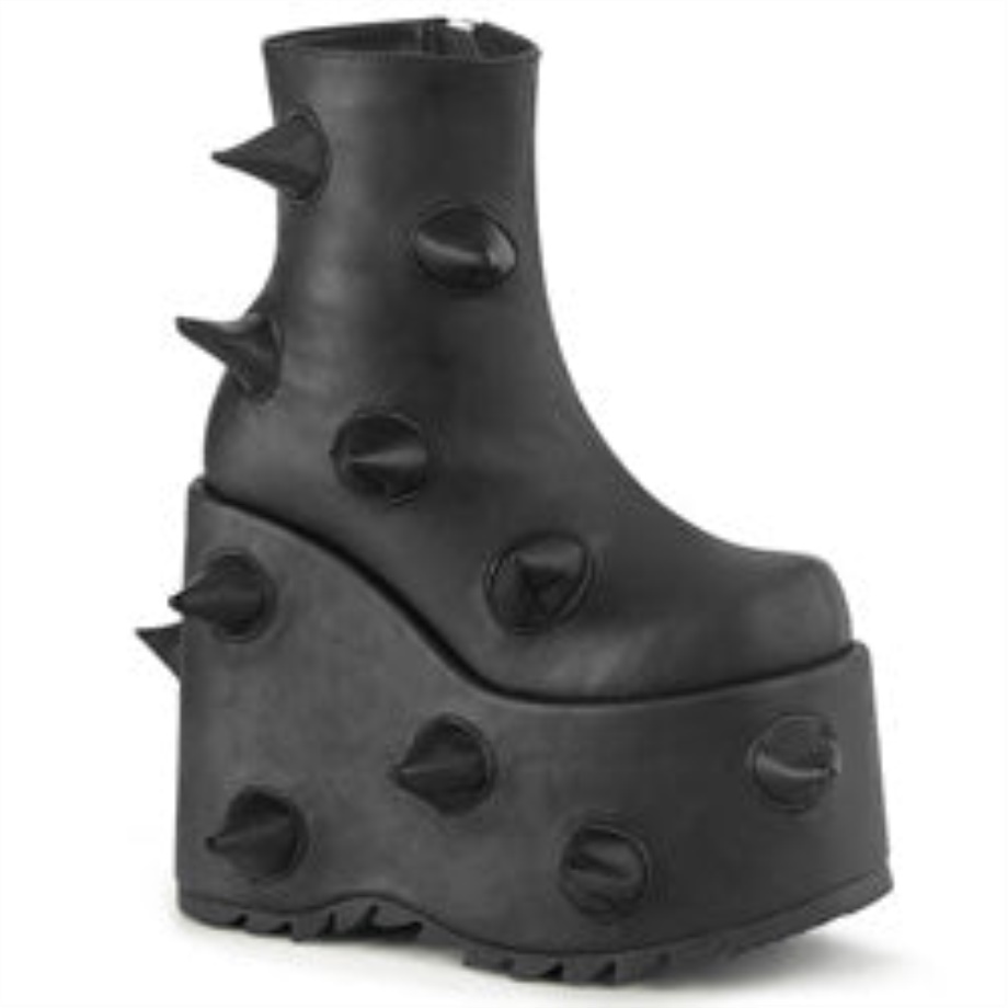 Slay-77 Black Vegan Leather Demonia Ireland