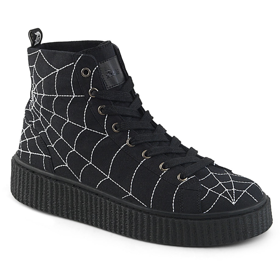 Sneeker-250 Black Canvas Demonia Ireland