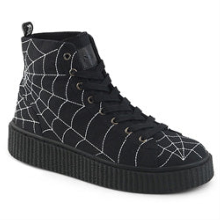 Sneeker-250 Black Canvas Demonia Ireland