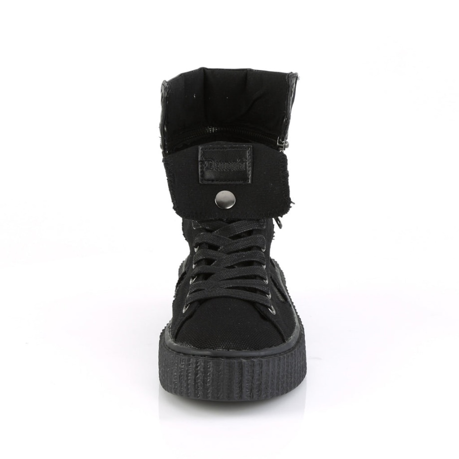 Sneeker-270 Black Canvas Demonia Ireland