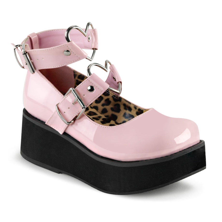 Sprite-02 Demonia Ireland Baby Pink Patent