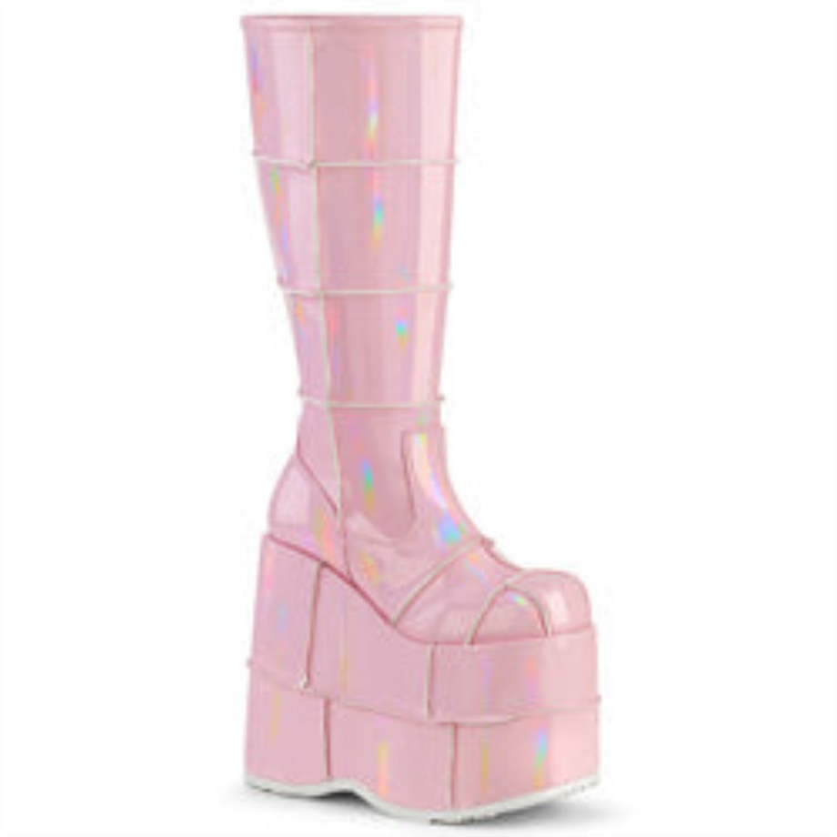 Stack-301 Baby Pink Hologram Demonia Ireland