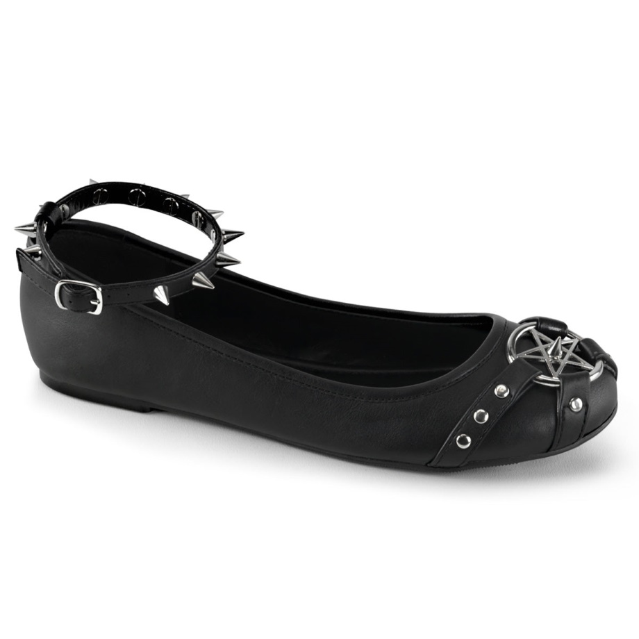 Star-23 Black Vegan Leather Demonia Ireland