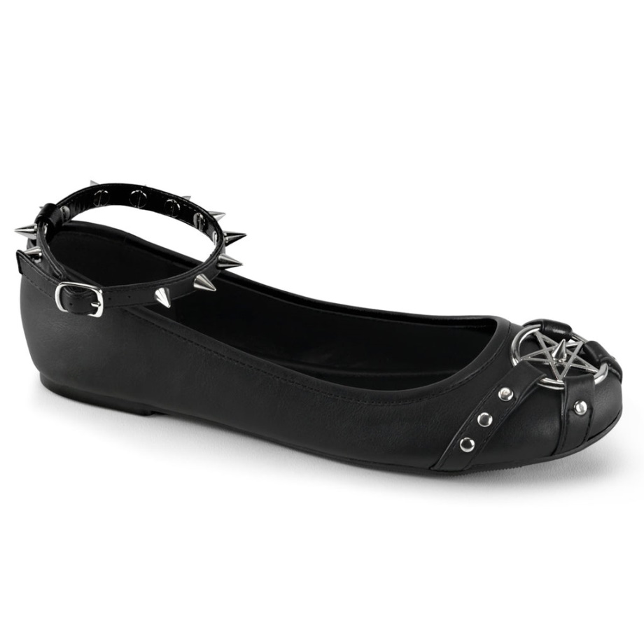 Star-23 Black Vegan Leather Demonia Ireland