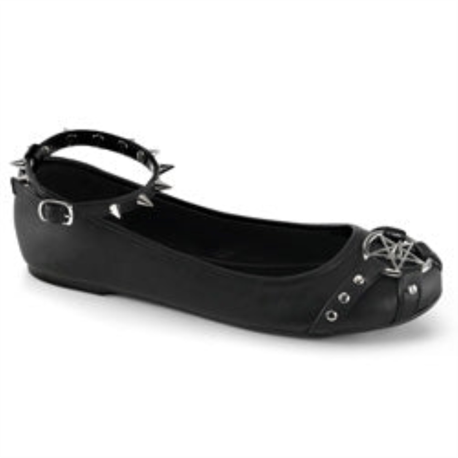 Star-23 Black Vegan Leather Demonia Ireland