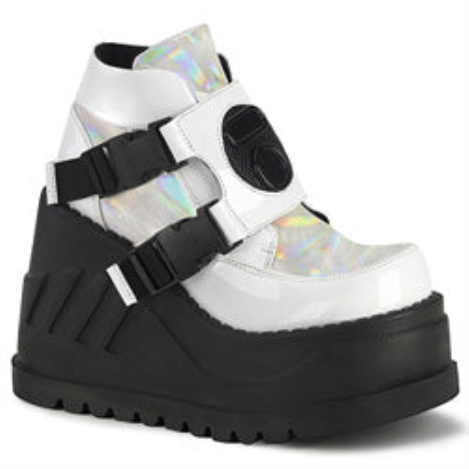 Stomp-15 Demonia Ireland White Patent-Multi