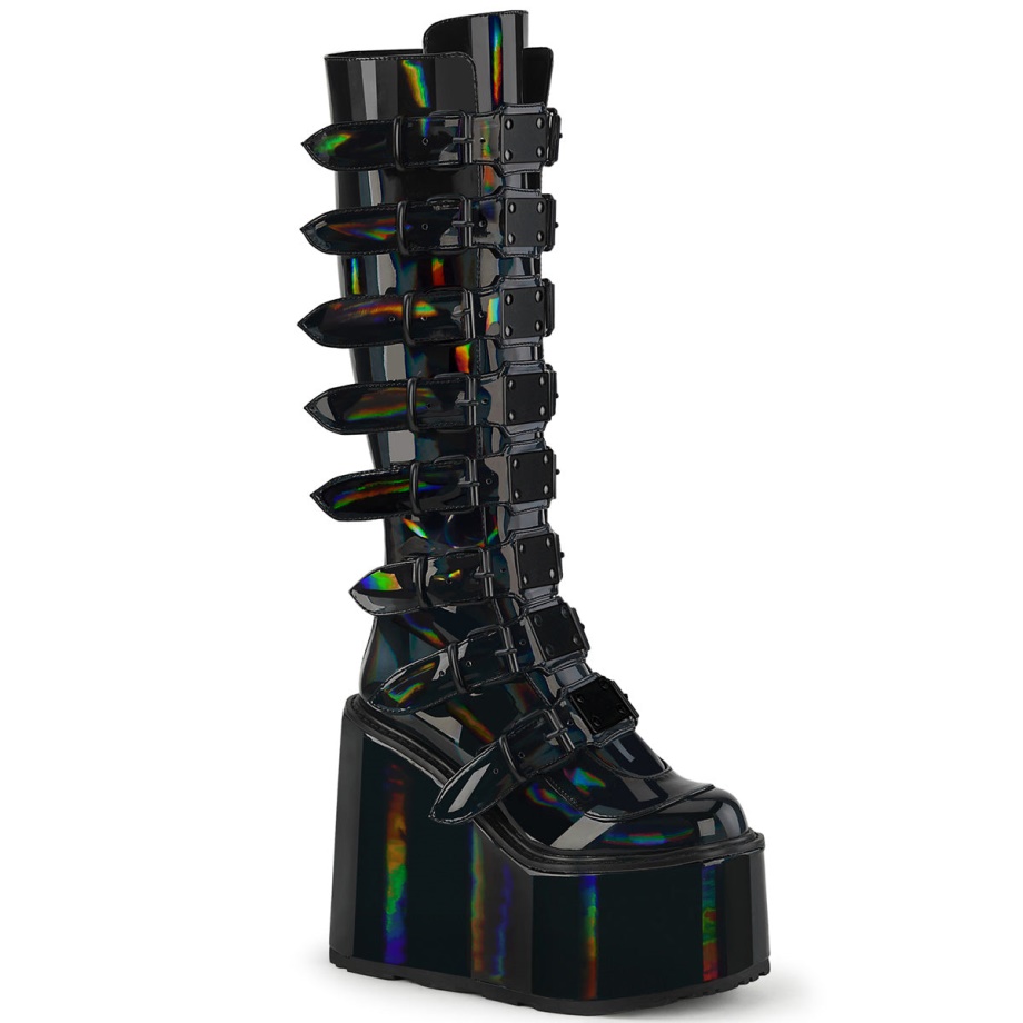 Swing-815 Demonia Ireland Black Holographic Patent