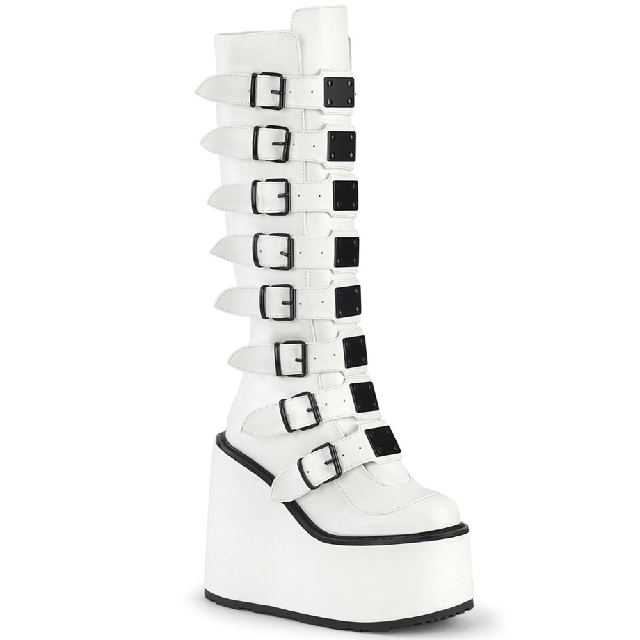 Swing-815 Demonia Ireland White Vegan Leather