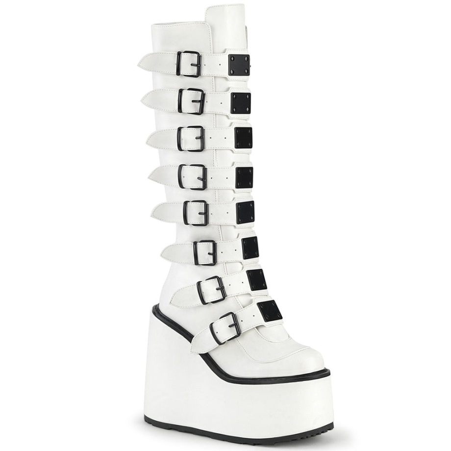 Swing-815 Demonia Ireland White Vegan Leather