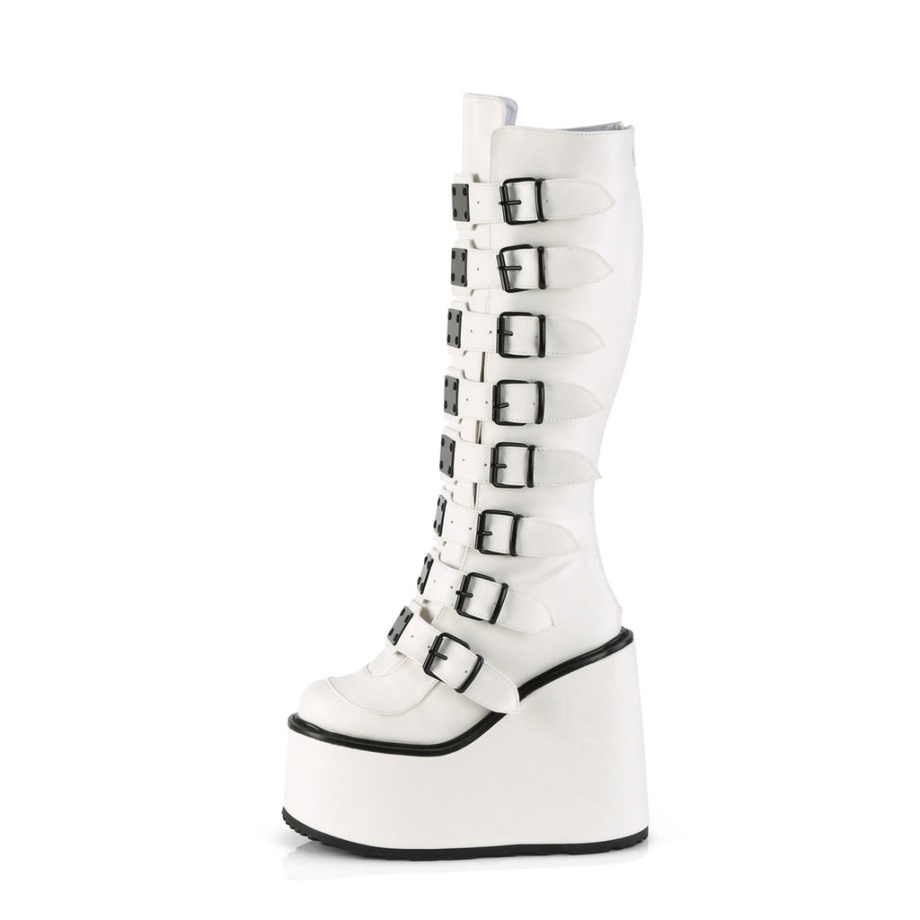 Swing-815 Demonia Ireland White Vegan Leather
