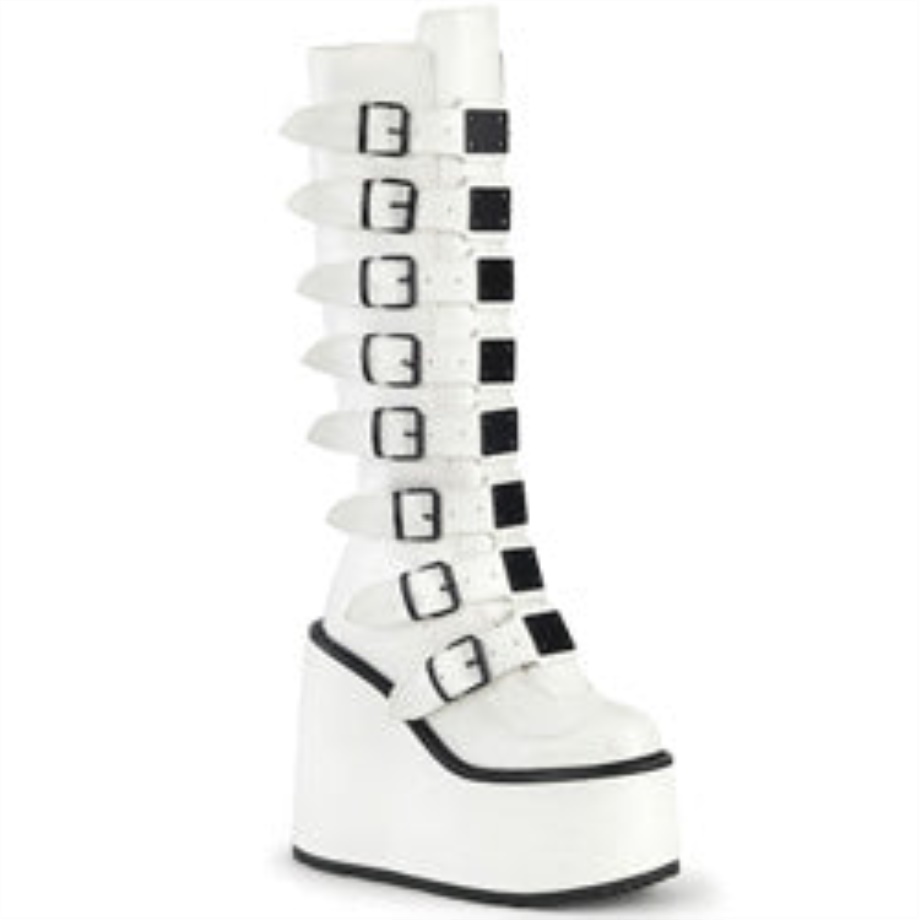 Swing-815 Demonia Ireland White Vegan Leather