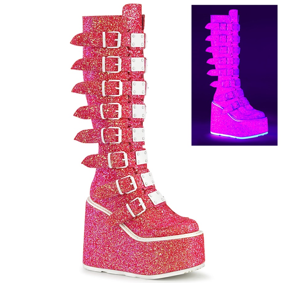 Swing-815Uv Pink Glitter Demonia Ireland