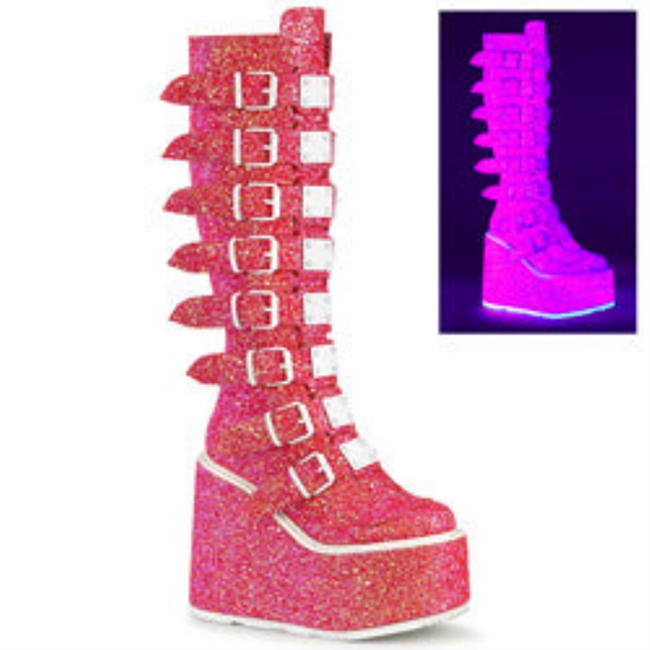 Swing-815Uv Pink Glitter Demonia Ireland