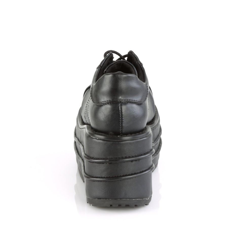 Tempo-08 Black Vegan Leather Demonia Ireland