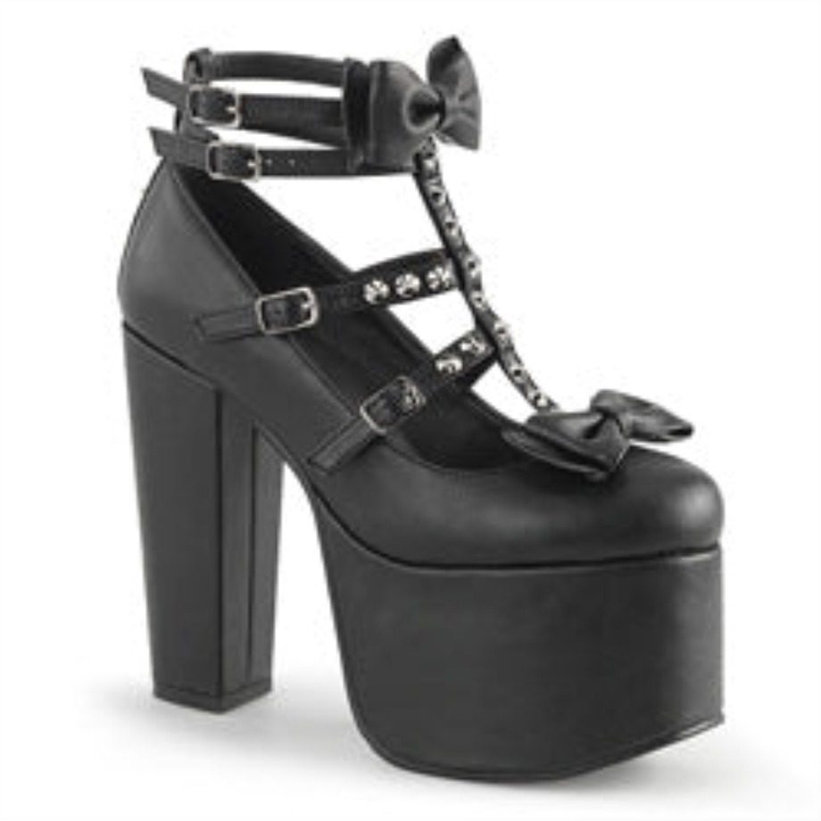 Torment-600 Demonia Ireland Black Vegan Leather